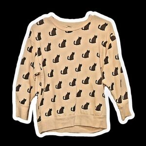 FOREVER21 SIZE S - Pink and Black Print Cat